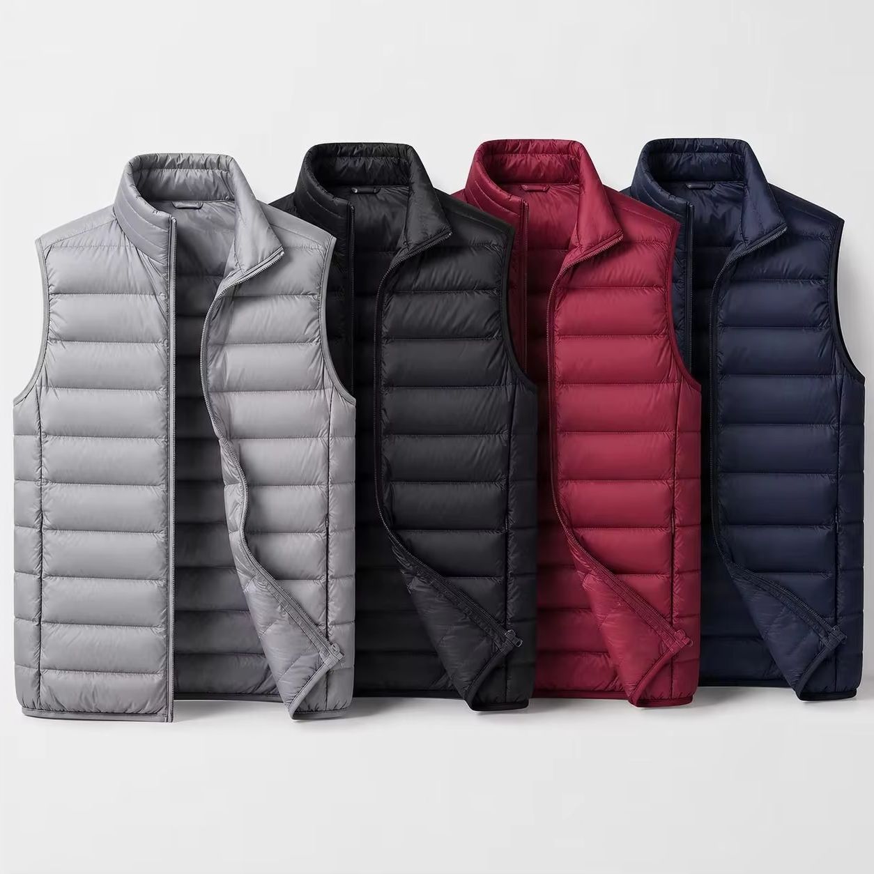 Streetwear Brand Jacket - Gilet da Uomo Caldo Senza Maniche,