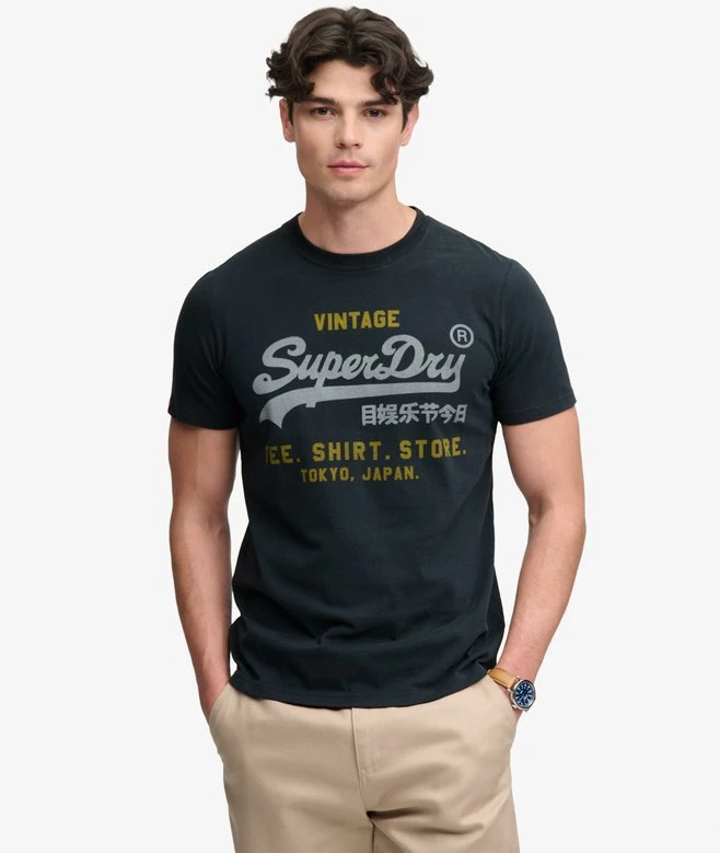 Streetwear Brand Logos - T-shirt grafica vintage con logo Heritage,