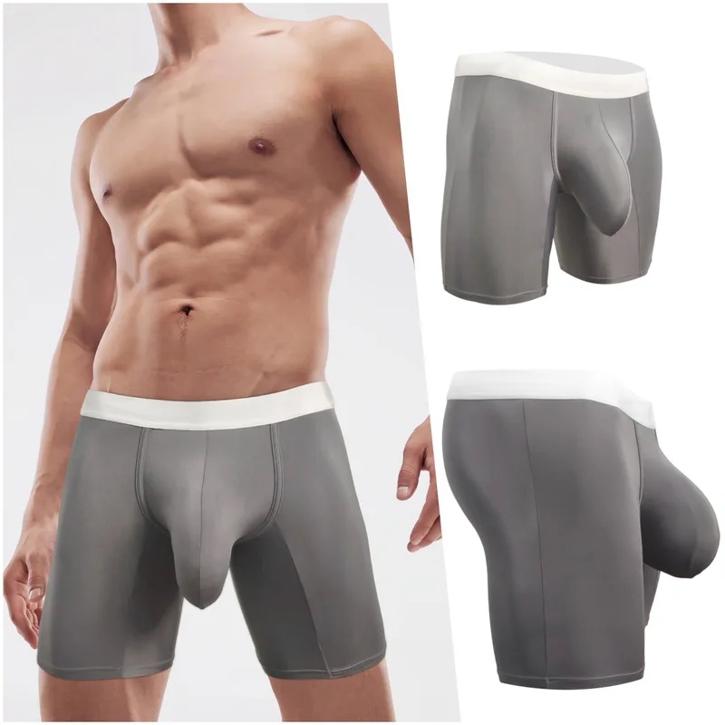 Supreme Brand Streetwear - Boxer da Uomo in Seta Ghiaccio