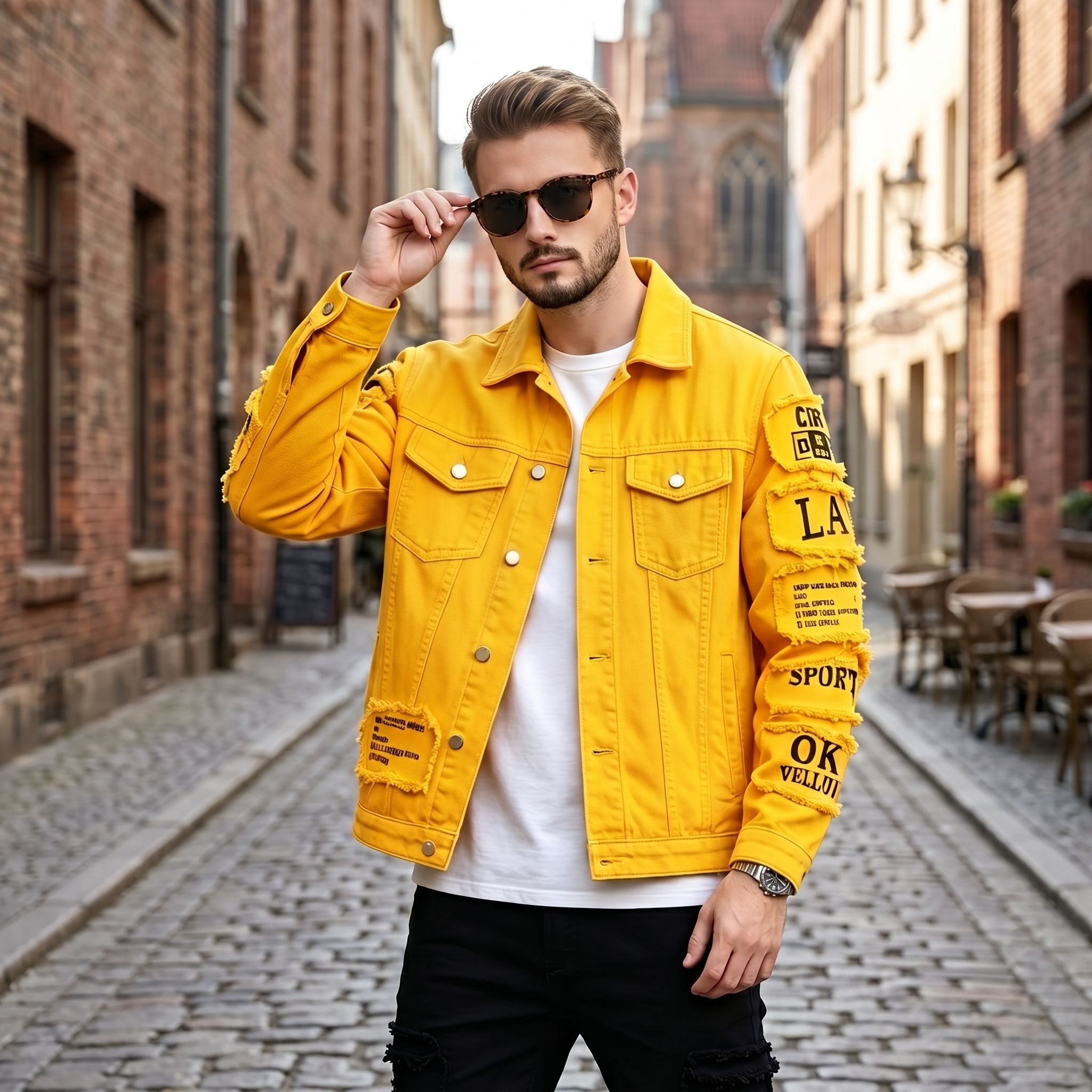 Giacca di jeans da uomo in sti - Streetwear Brand Jacket recensione e prezzo