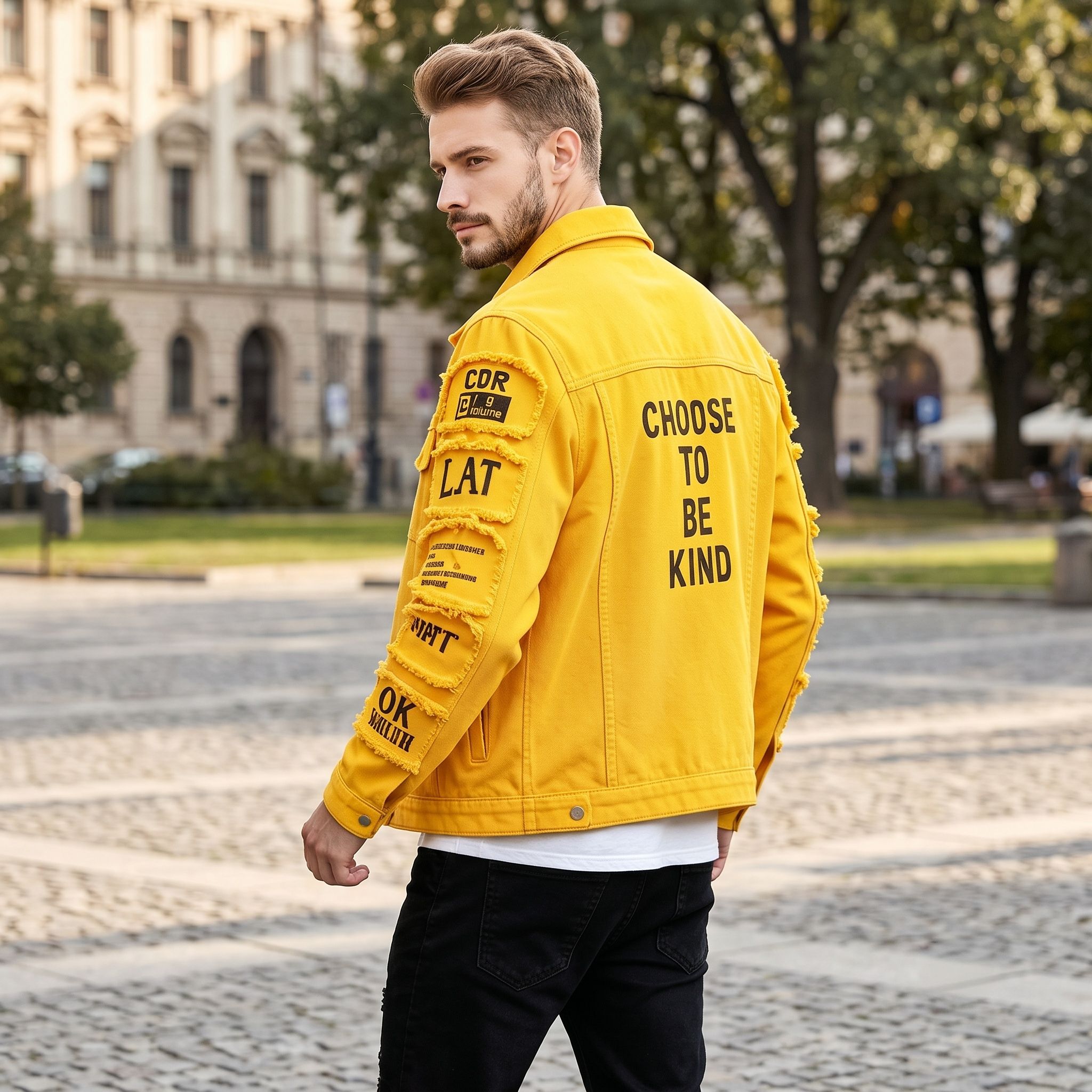 Giacca di jeans da uomo in sti - Streetwear Brand Jacket recensione e prezzo